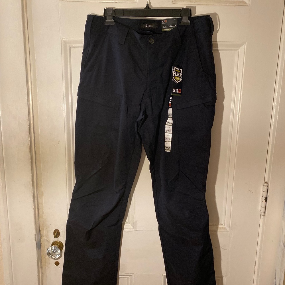 5.11 Tactical FLEX TAC Cargo Pants Brand New - Dark Navy - W38 L34 - Orig $100
